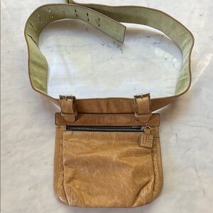 Tan Leather Belt Bag